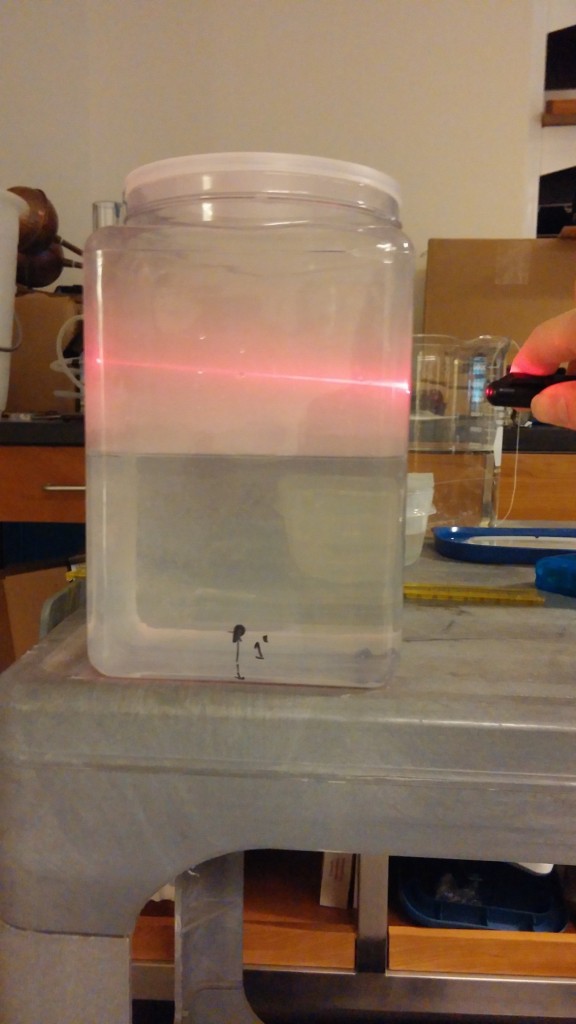 Refraction with Water | Swarthmore Physics Demonstrations